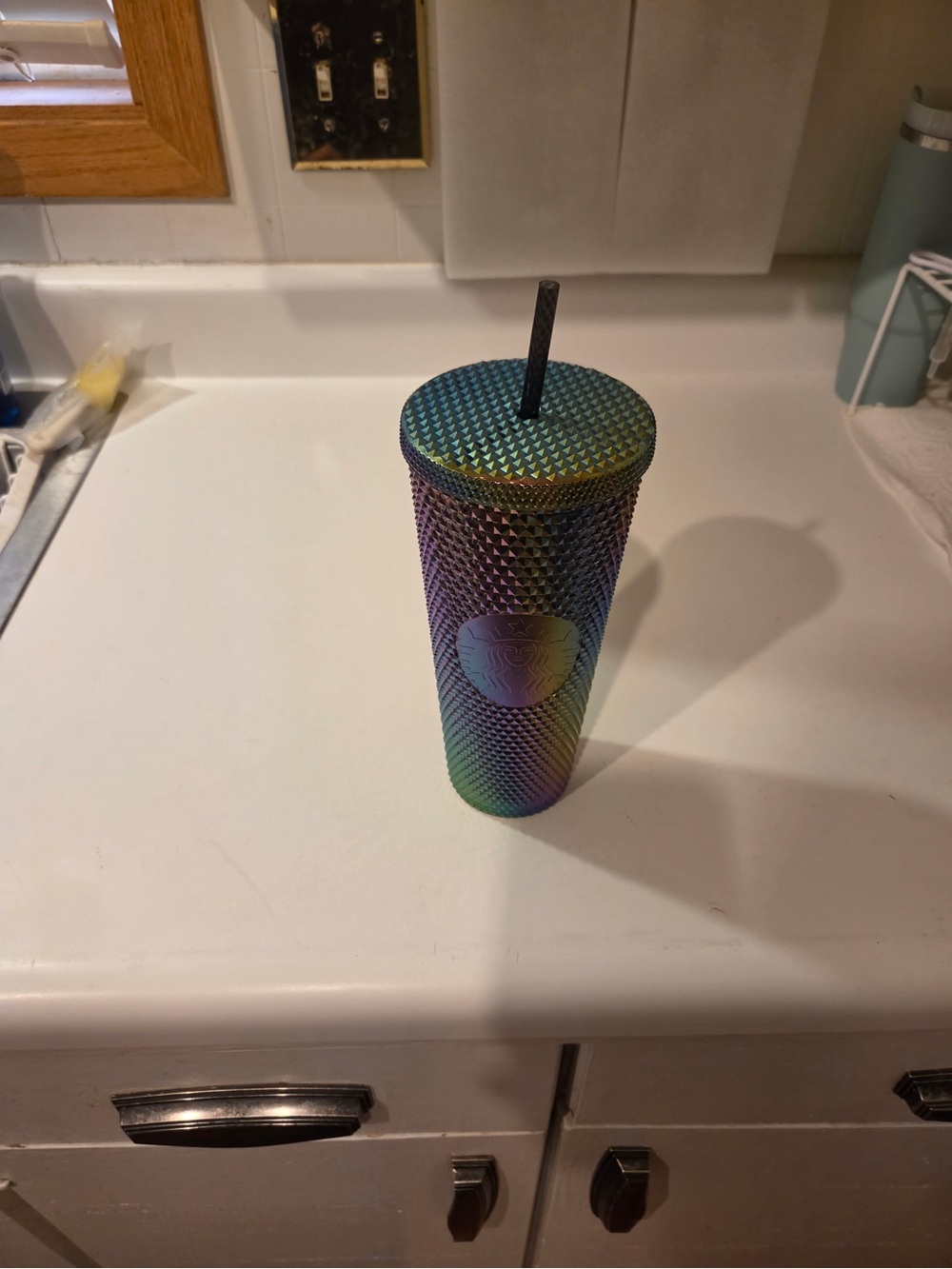 Starbucks Iridescent Studded Tumbler in Green Blue Purple